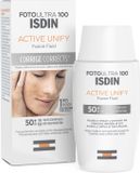 Isdin Crème solaire visage Foto Ultra 100 Active Unify Traitement anti taches brunes SPF 50+ 50 ml