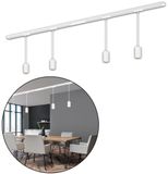 B.K.Licht BRILONER Rail - Railverlichting set - 4x GU10 - 150 cm - Wit