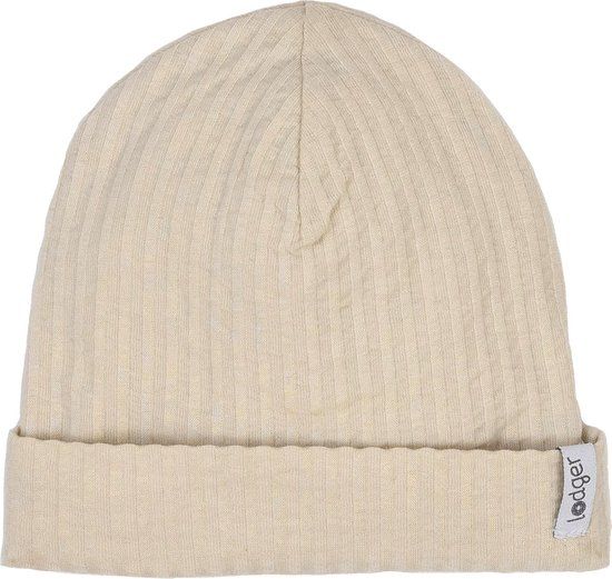Lodger Baby Beanie creme 0-6M Katoen Seersucker