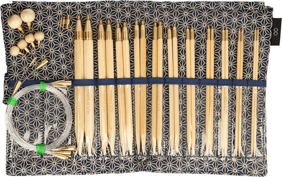 Seeknit Shirotake verw. rondbreinaaldenset STD blauw