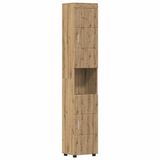 vidaXL Badkamerkast - set - TULUM - Artisan Eiken - 37 x 31,5 x 203 cm
