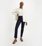 Levi's 724 High Rise Straight Jeans Blauw W33 x L30 Vrouw