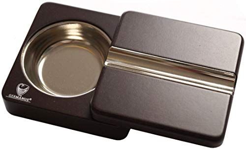 GERMANUS sigaren asbak, bruin, draaibaar - 4260348722897