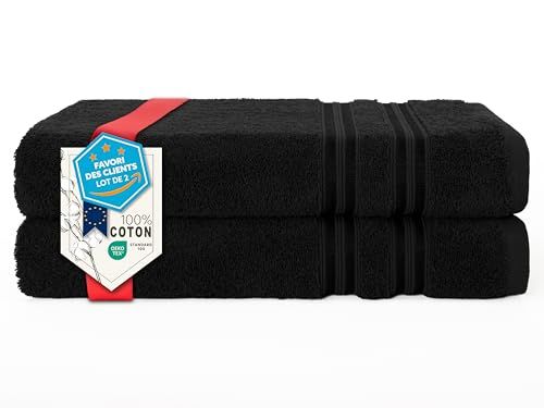 Hammetex Badhanddoeken 2-delige Set 70x140 cm, 100% Katoen Badstof