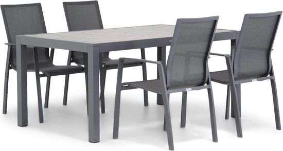 Lifestyle Ultimate/Residence 164 cm dining tuinset 5-delig - Aluminium - 4 zitplekken