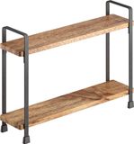Metaltex York Lava Kruidenrek 2 etages Hout en metaal Zwart 8 x 34 x 23 cm