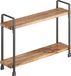 Metaltex York Lava Kruidenrek 2 etages Hout en metaal Zwart 8 x 34 x 23 cm