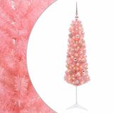 vidaXL - Smalle Kunstkerstboom met Kerstbal - 120 cm - 150 LED's - Warmwit