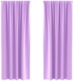 vidaXL Blackout Gordijnen met Ringen 2 st Paars 225 x 140 cm Polyester