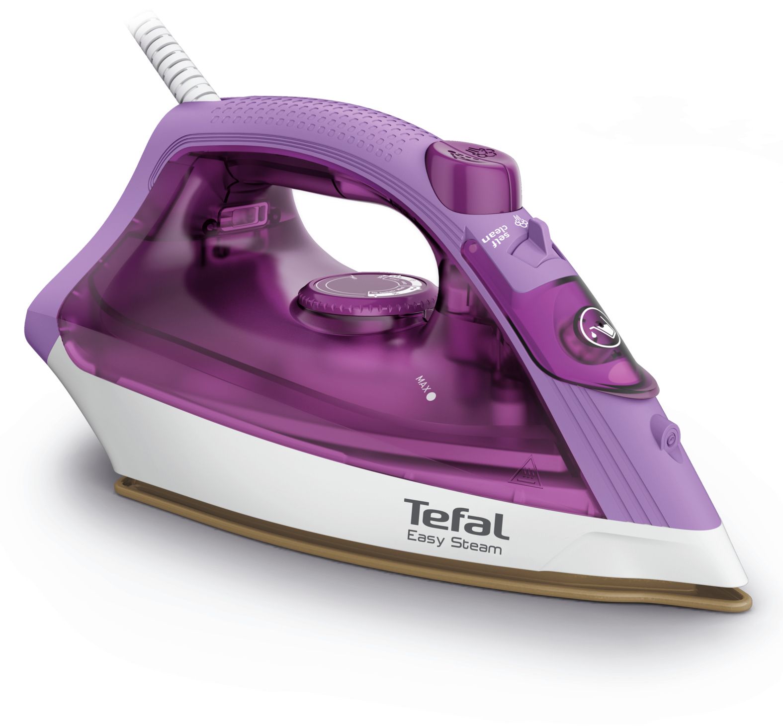 Tefal Steam Essential 2 FV1955 - Stoomstrijkijzer - Keramische zoolplaat - 1400W - Paars