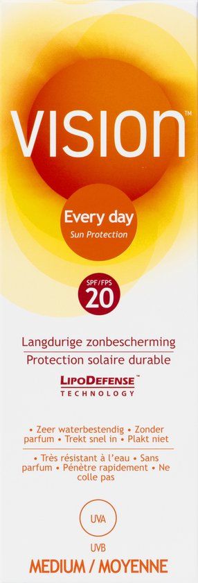 Vision Every Day Sun Protection SPF 20 - 180 ml