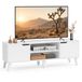 Songmics meuble TV avec étagère réglable pour téléviseurs jusqu'à 65 pouces – Blanc