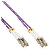 InLine 88526P LWL Duplex kabel, LC/LC, 50/125µm, OM4, 50m