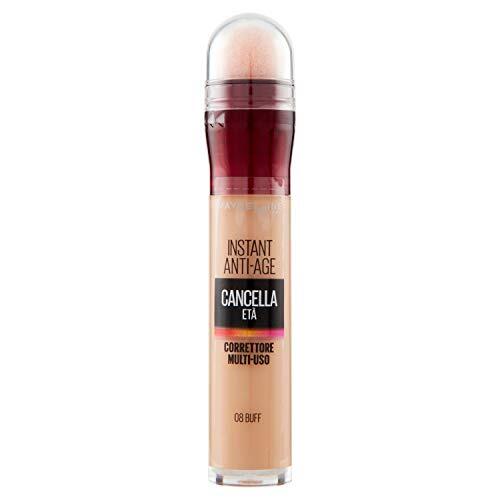 Maybelline New York Vloeibare corrector met goji-bessen en haloxyl, dekt kringen rond de ogen en kleine rimpels, 08 Buff, 6,8 ml