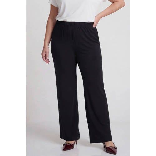 YOEK Lovers Collection straight regular waist broek zwart