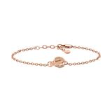Emporio Armani Damesarmband roestvrij staal/messing roségoudkleurige karabijnsluiting