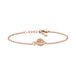 Emporio Armani Damesarmband roestvrij staal/messing roségoudkleurige karabijnsluiting
