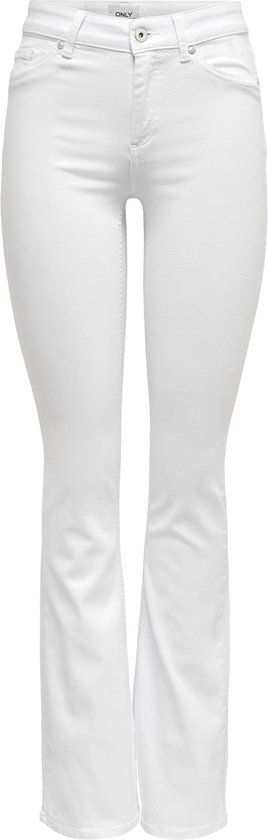 ONLY ONLBLUSH MID FLARED DNM REA0730 NOOS Dames Jeans - Wit - Maat XS/34