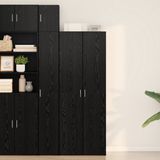 vidaXL Highboard Zwart Eiken 70 x 42,5 x 185 cm