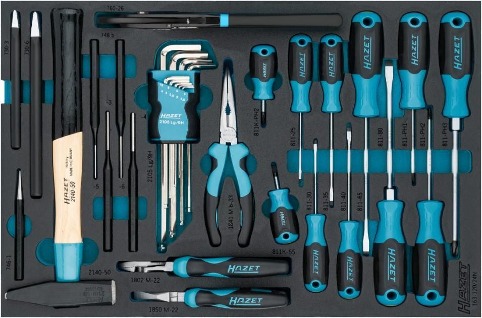 HAZET Universele set - 24-delig in inleg - 163-120/24N