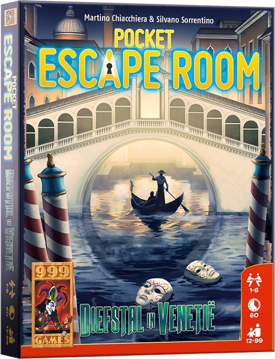 999 Games Pocket Escape Room: Diefstal in VenetiÃ« Kaartspel