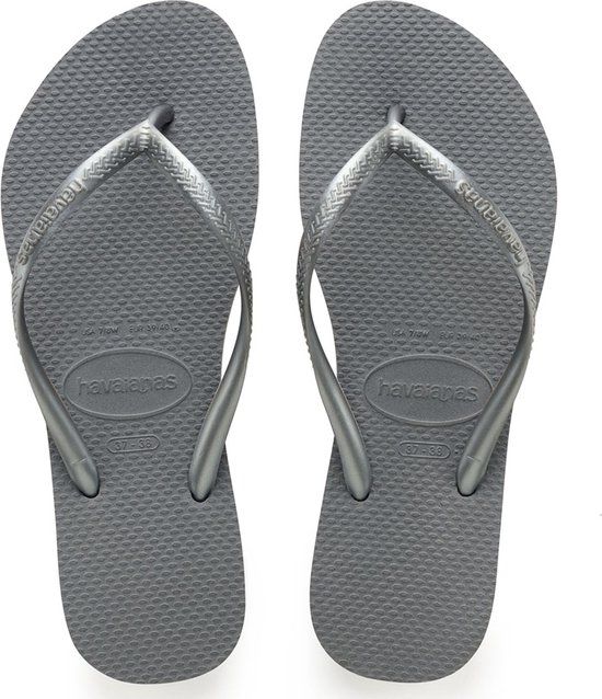Havaianas SLIM Teenslippers Dames Grijs Maat 39/40 - Lente/Zomer 2024