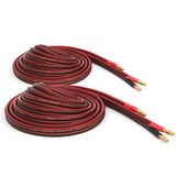 Micca Pure koperen luidsprekerdraad met vergulde banaanstekkers, 14AWG, 4 meter, paar