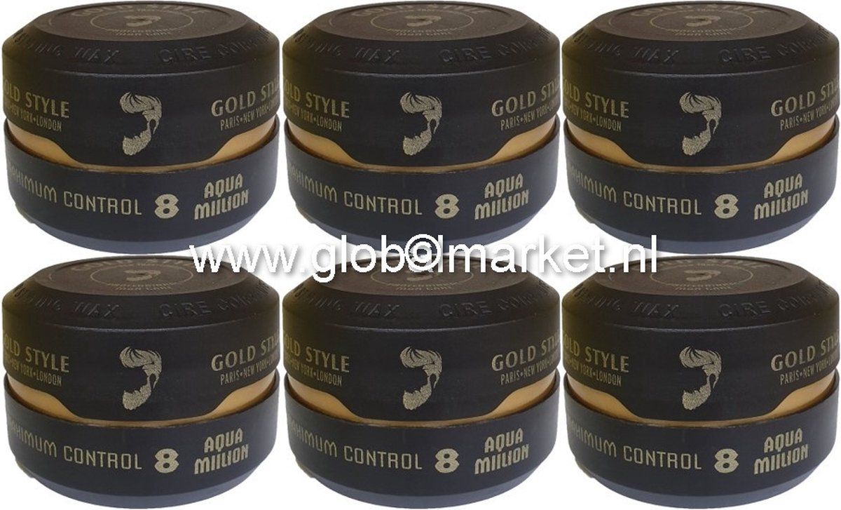 Gold style Hairwax 8 Aqua Million - 6 stuks