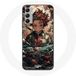 Maniacase Samsung Galaxy A34 5G Demon Slayer Tanjiro Anime Manga Hoesje