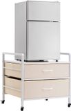VEVOR Mini Koelkaststandaard Organizer Koelkasttafel 2 Lades Wit