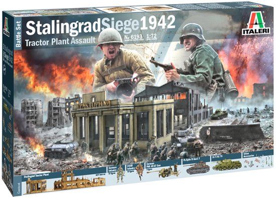 Italeri Modelbouwpakket Diorama - 6193 Stalingrad Siege 1942 - Battle Set Plastic - 1:72