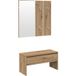 Chêne Artisanal Bois Ingénierie Ensemble de meubles de couloir