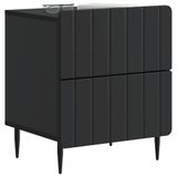 vidaXL Nachtkastje 2 st Zwart 43 x 34,5 x 49,5 cm Bewerkt hout
