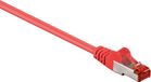Goobay S/FTP CAT6 Gigabit netwerkkabel / rood - LSZH - 50 meter