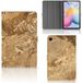 B2Ctelecom Samsung Galaxy Tab S6 Lite Book Case Marmer Creme