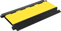 vidaXL - Kabelbeschermer - drempel - met - 5 - tunnels - 90 - cm - rubber - Geel