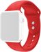 By Qubix Qubix - Siliconen sportbandje - Rood - Dubbele druksluiting - Geschikt voor Apple Watch 44mm / 45mm / 46mm / 49mm