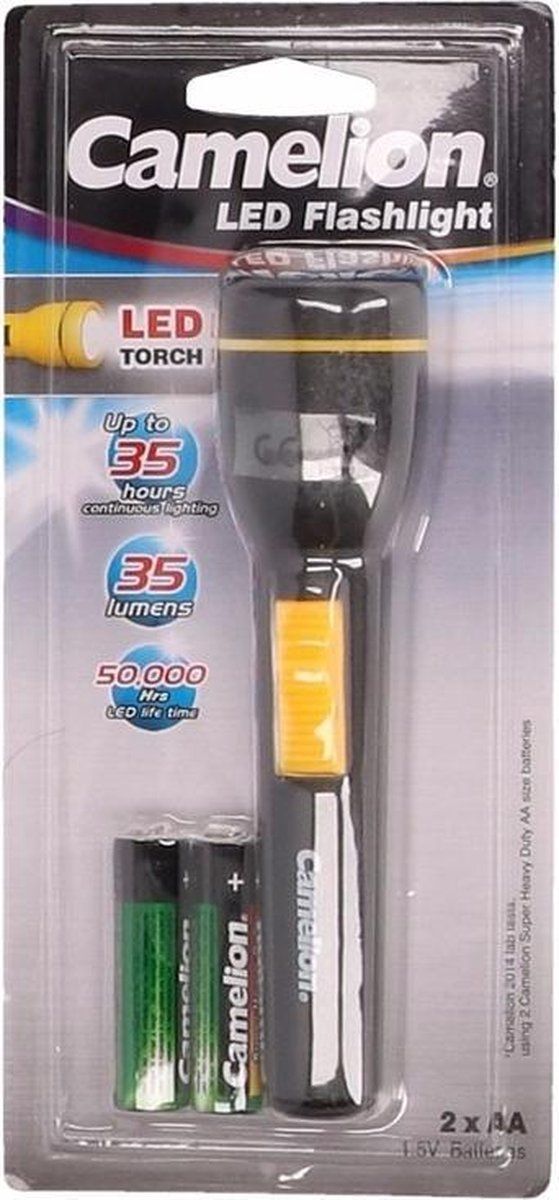 Camelion Kinder zaklamp Superbright zwart 15 cm