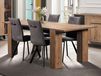 XENA Table repas XENA 180 > 230 cm chêne écarlate avec allonges