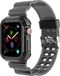Strap-it Apple Watch clear TPU band - transparant zwart - Maat: 38 - 40 - 41mm