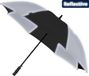 Falcone Reflecterende Paraplu Ø 120 cm Golfparaplu Automaat Windproof Zwart/Zilver
