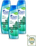 Head & Shoulders 3 x Intense Anti-roos shampoo met pepermunt 250 ml