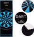 Kingpower Tapis de fléchettes Tapis de fléchettes Tapis de tournoi Ligne de délimitation Protection de sol Accessoires Fléchettes Cible Cible 2 tailles 237cm et 290cm différents designs
