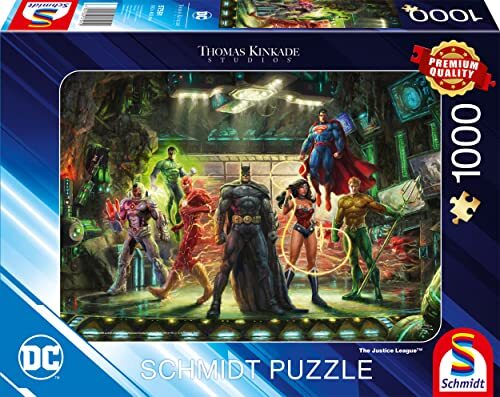 Schmidt Spiele 57591 Thomas Kinkade, The Justice League, puzzel met 1000 stukjes, normaal