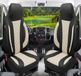 Bremer Sitzbezüge Premium Camper stoelhoezen voor Pössl WPL410 in Zwart/Beige (2 losse stoelen)