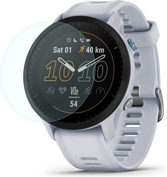 Strap-it Screen protector gehard glas - geschikt voor Garmin Forerunner 955 - 46 mm - Transparant