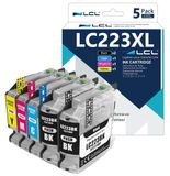 Brother Cartouches d'encre LC-221 XL (pack de 5, 2KCMY)