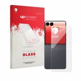 upscreen - Screenprotector voor Samsung Galaxy Z Flip 8 (Achterkant) - Folie Beschermfolie Beschermglas transparant