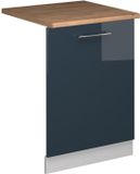 Vicco Fame-Line Vaatwasserfrontpaneel – 60 cm, WB Eik Donkerblauw hoogglans