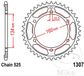 JT Sprockets JTR1307.45 45T stalen achtertandwiel